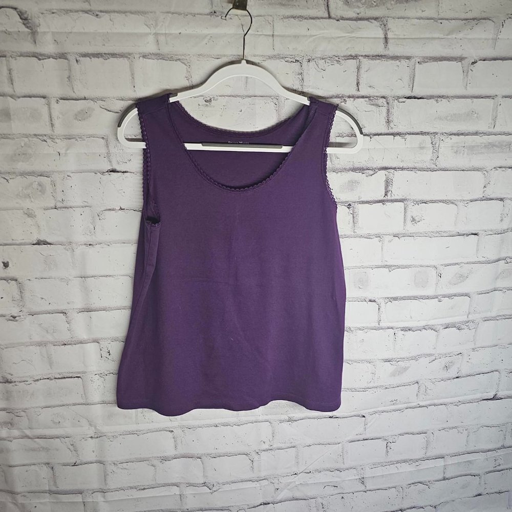 Studio Works Purple Cami with Lace Detail